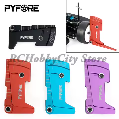PYFORE Adjustable Ruler Wheel Hub Balance Camber 15° Tools for 1/10 1/12 RC Model Car YOKOMO HSP Tam