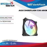 COOLING FAN / AIGO DARKFLASH CX6 ARGB / 1 x 12CM FAN /