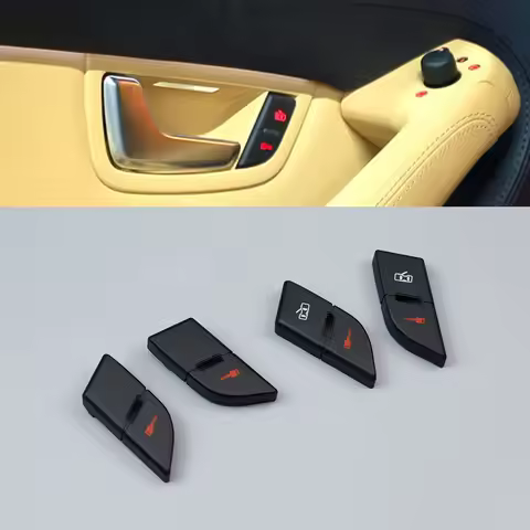 1Pcs For Audi D3 A8 Quattro 2004-2007 Front Door Lock Switch Button Cover [ Sold separately, not a s