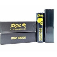 Battery  SKULL BLACK IMR18650 Battery 3.7 2600 mAh 40A [FAST SHIPPING]