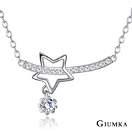 GIUMKA 925 Sterling Silver Necklace Star MNS06004