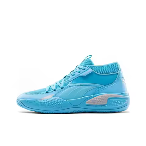 PUMA Court Rider 1.0 Navy Blue Minimalist Cushioned Supportive Mid-Top Casual Basketball Unisex Shoe