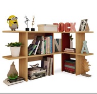 (訂貨價：$168)60cm|90-110寬 桌上書架 枱上書架 書櫃 電腦枱 收納架DeskTop Bookshelf