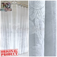 Day Curtains, Thin Curtains, Vitrace Plain White, Floral Motif