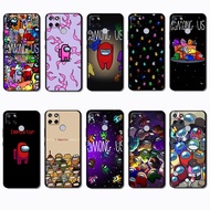 for Realme C1 C2 C3 C11 C12 C15 C17 C20C 21 J10 Among Us Black edged TPU phone case | showcasing the