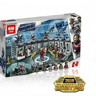 LEPIN 07121 Iron Man Hall of Armor Number of 587 Pieces.