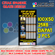 spanduk 1 hari jadi / spanduk banner etalase konter pulsa / spanduk konter hp / banner konter pulsa 