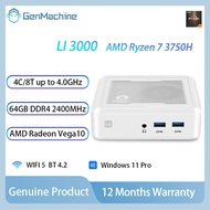 GenMachine Li3000 3750H AMD Ryzen 7 3750H Mini PC 64GB DDR4 2400MHz Windows Office Gaming Compact De
