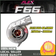 FLEX F66 PRO 48.5MM TURBO SUITABLE FOR 2500CC - 3000CC RED BILLET FRONT 6 FIN REAR 9 FIN HILUX DMAX 