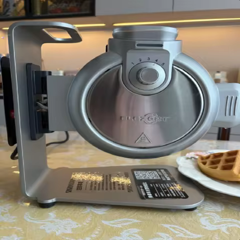 220V Dianzhuo Commercial Waffle Maker Stand Coffee Shop German Reddot Design Professional Pancake Ma