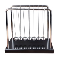 Newton Cradle Pendulum Decoration with 7 Balance Balls Black Base Fun Science Physics Learning Educa