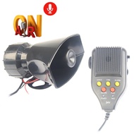 12V Siren Polis Kereta Pembesar Suara Rakaman Kereta Megafon Bernada Tinggi Kuasa Tinggi 100W Pembes