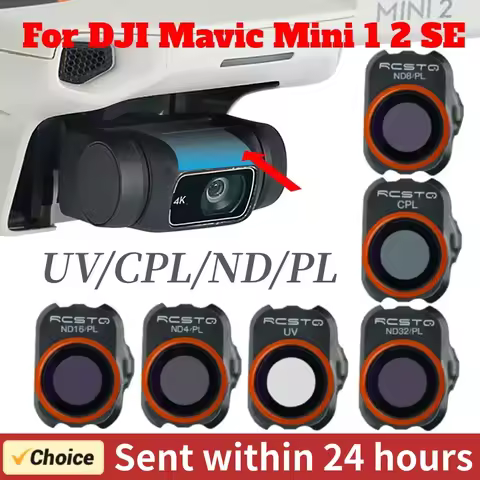 For DJI Mini 2 Camera Lens Filter for DJI Mavic MINI 1/2/SE Drone Filter Set UV/CPL/4ND PL/8 ND PL/1