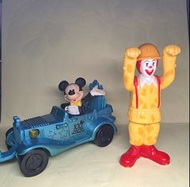 麥當勞叔叔 迪士尼米奇車仔玩具