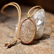 古之紋飾 化石珊瑚 編繩墜飾 179