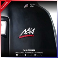 々 Emed 3D Sticker Badge Nsa Automotive Performance Universal Motorcycle Sticker Racing Sticker