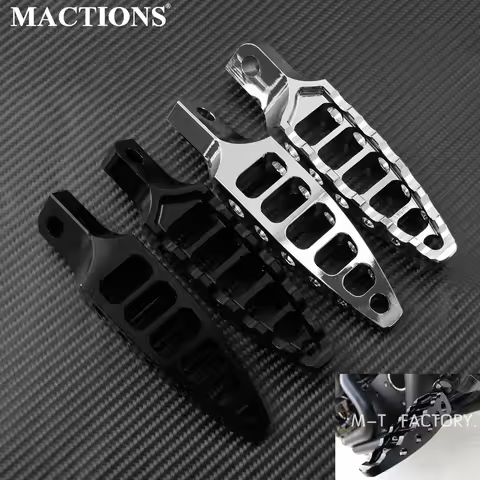 2PCS Motorcycle CNC 45 Degree Male-Mount Footrest Footpegs Foot Pegs For Harley Sportster 883 1200 T