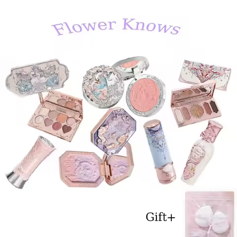 Flower Knows Butterfly Cloud Shoulder Makeup Set Gift Box Cosmetics Lipstick Lip Blush Free Powder P