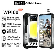 OUKITEL WP100 TITAN 36GB+512GB 33000mAh 00MP Camera 6.8” 120Hz 5G Mobiles Built-in Projector  66W fa