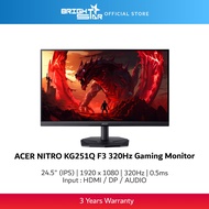 ACER Nitro KG251Q F3 25" FHD 320Hz IPS Gaming Monitor