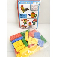 Plastic Cube Blocks Plug Type Good Quality EN71 Standard Follow According To Imagination Enhance Dev
