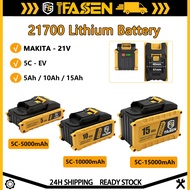 IFASEN 21V 5C 21700 Batteri Drill Batteri 5/10/15Ah Rechargeable battery Large Capacity Lithium Batt