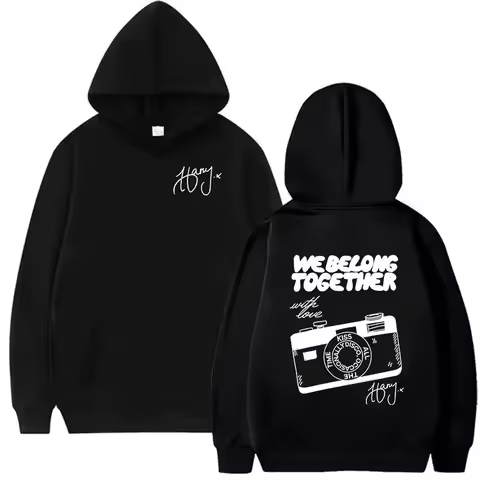 Harry Styles We Belong Together 2026 Tour Printed Hoodie Unisex Autumn Winter Fashion Fleece Loose S