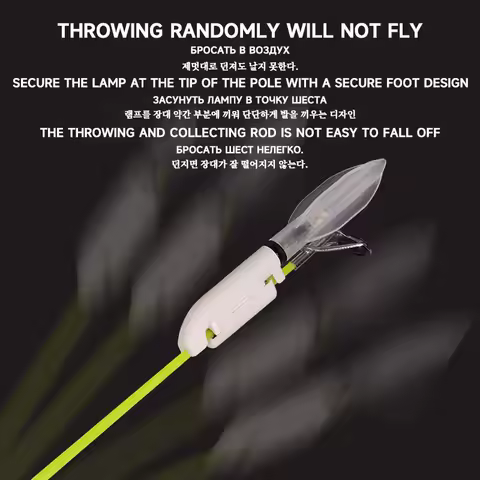 2025 New 1/2 Piece Electronic Fishing Rod Light LED Fishing Equipment CR425 Rechargeable Battery+USB