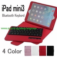 SG bluetooth keybord cover for new iPad mini3 Detachable Bluetooth Keyboard Removable Wireless Keybo