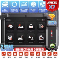 【Proton&Perodua】 Ancel X7 OBD2 Scanner Car Diagnostic Tool Bluetooth Wifi Full System IMMO ABS OIl E