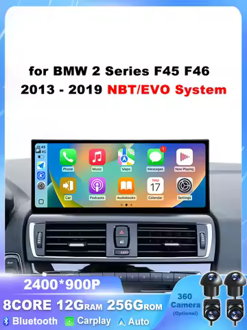 Android 15 Auto Car Radio Multimedia Player for BMW 2 Series F45 F46 2014-2018 NBT EVO System Carpla