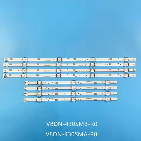 8pcs LED Strip For 43"-FHD-L R TV V8DN-430SMA-R0 430SMB UN43T5300 UA43N5380 UA43N5300 UE43N5000 UA43