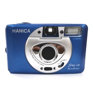 Hanica SW-18MB 29mm wide angle lens full frame 35mm film compact camera motor drive film loading