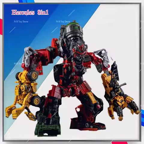 48cm Aoyi 8 in 1 Devastator Anime Transformation Toys High Quality Model KO GT GT TRUCK Robot Crane 