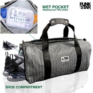 PUNKSTAR Duffle Bag Sports Gym Bag with Wet Pocket & Shoes Compartment for Women & Men