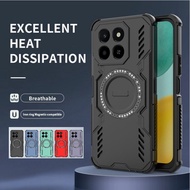 Wireless Charging  Armor Case For Honor X6C Magnetic Shockproof Cover For HuaWei Honor X6C Protectio