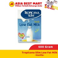 Tropicana Slim Low Fat Milk Vanilla 500 Gr Fat Milk Diet Milk - ASIA BEST