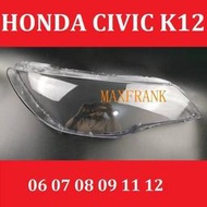 適用於0612款 本田 HONDA CIVIC K12 8代喜美 大燈 頭燈 大燈罩 燈殼 大燈外殼 替換式燈  露天