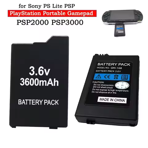 New 3.6V 3600mAh Lithium Battery Pack for Sony PSP2000 PSP3000 PSP-S360 PlayStation Portable Gamepad