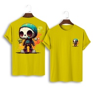 KAOS ATASAN OBLONG DEWASA PRIA/LAKI-LAKI LENGAN PENDEK DISTRO GAMBAR DEPAN BELAKANG KAOS KEREN-760