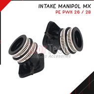 Intek Intake Rubber Manifold Swan Neck 28mm Carburetor PE PWK 26 28 Jupiter Mx Old / Mx New 135cc NJ