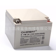 6-FM-24Lead-acid maintenance-free battery DC panel UPS Fire Emergency Use12V24AH Great Battery