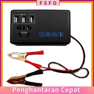 [FSFO]Car 200W Converter Power Inverter DC 12V/24V To DC 220V Invertor Ports Adapter