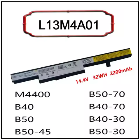 14.4V L13M4A01 L13S4A01 Li-ion Laptop Battery for Lenovo M4400 B40 B50 B50-45 B50-70 B40-70 B40-30 B