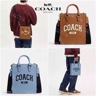 🎓美式校園風🎓Coach Dylan Tote Bag With Varsity CR312 托特包/單肩包/手提包/小手袋/連斜孭帶/手挽袋/斜孭袋/兩用袋/BARREL BUCKET BAG HA