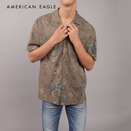 American Eagle Printed Button-Up Poolside Shirt เสื้อเชิ้ต ผู้ชาย (EMSH 015-6322-288)