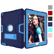 For Apple iPad 2 3 4 A1458 A1459 A1460 A1416 A1397 Case Shockproof Kids Safe PC Silicon Hybrid Tablet Cover Casing