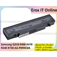 Samsung NP-Q318E R460 NP-R480 NP-R517 R510 R468 R710 R440 R478 R540 R538 R730 E251 Q318 AA-PB9NC6B L