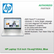 HP Laptop 15.6 inch 15s-eq2195AU, Blue