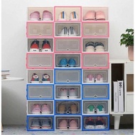 Rak Sepatu Susun Plastik Tertutup - Kotak Penyimpanan Sepatu Sandal